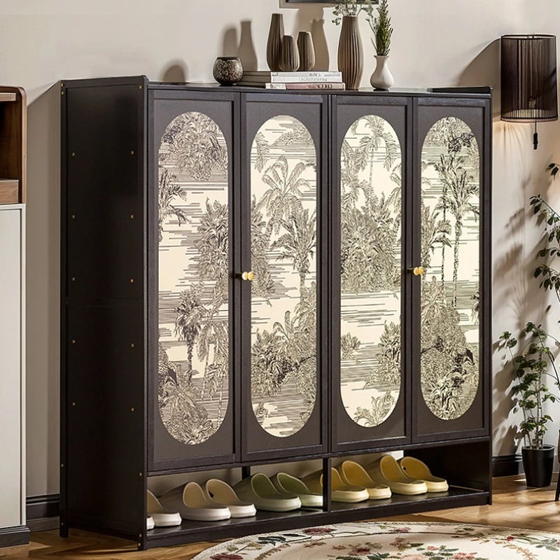 Shoe cabinet, multi-layer indoor corridor outside the door of the home, simple storage cabinet, dustproof, new storage cabinet Oasis Select