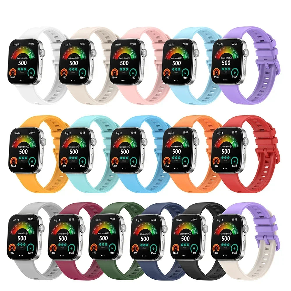 Silicone Strap for Huawei Watch Fit 4 / Fit 3 Colorful Buckle Smartwatch Band Oasis Select