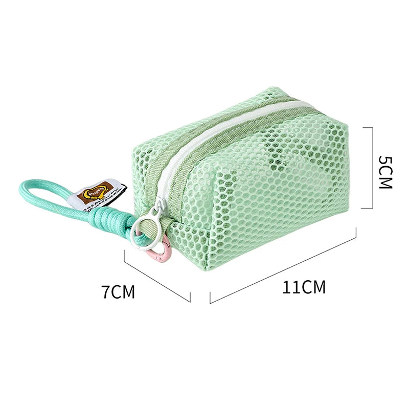 Mini Mesh Coin Purse – Vibrant Zipper Pouch for Women