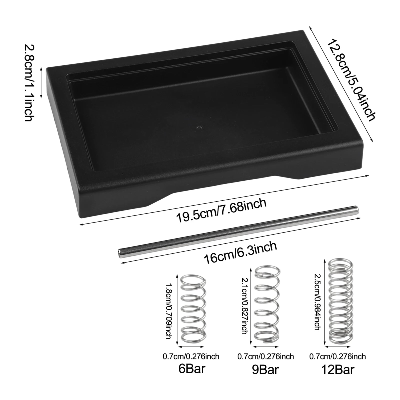 Plastic Drip Tray For Gaggia Low Drip Tray 6 Bar 9 Bar 12 Bar OPV Spring Designed For Easy Installation Replace Spare Parts Oasis Select 5pcs set China Mainland
