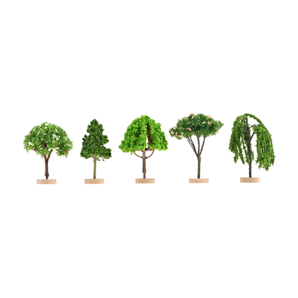 5Pcs Miniature Garden Mini Simulation Landscape Trees Fits for Architectural Model Decoration,scene Layout,DIY Activities Oasis Select