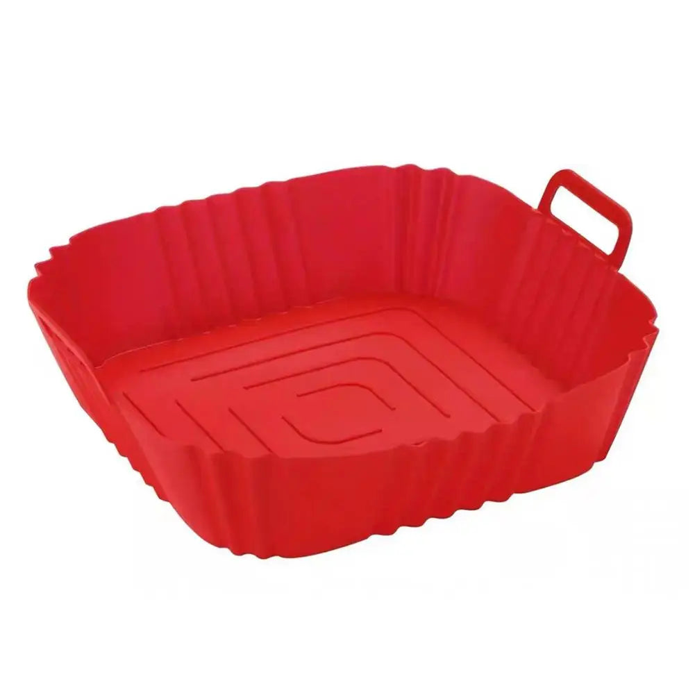 22cm Silicone Air Fryer Liner – Non-Stick Reusable Basket
