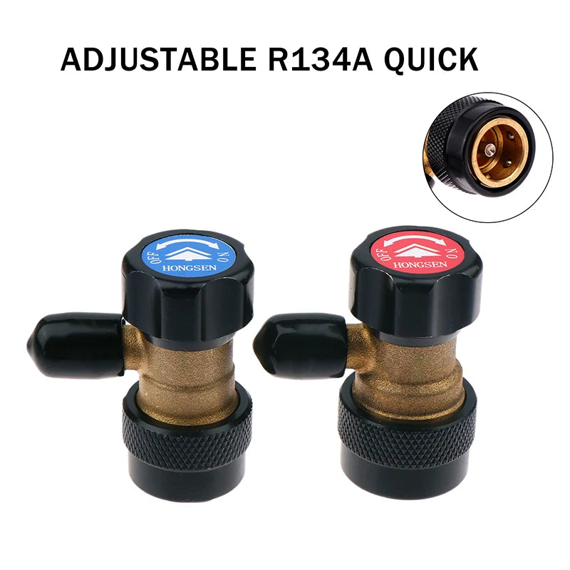 R134A Fluorinated Quick Connector Adapter Auto AC High/Low Refrigerantion Converter Accessories Oasis Select