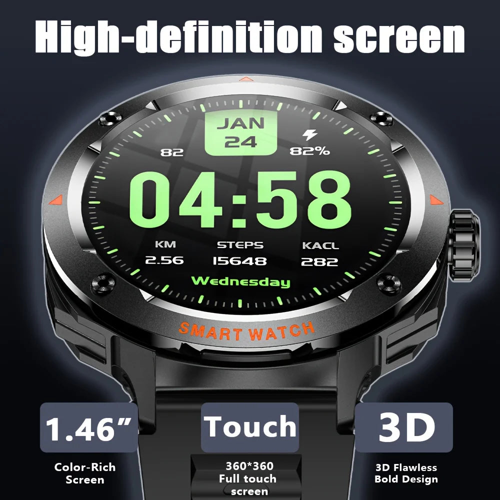ERUN 2026 Smart Watch – Multi-Sport, Voice Assistant & Sleep Tracker