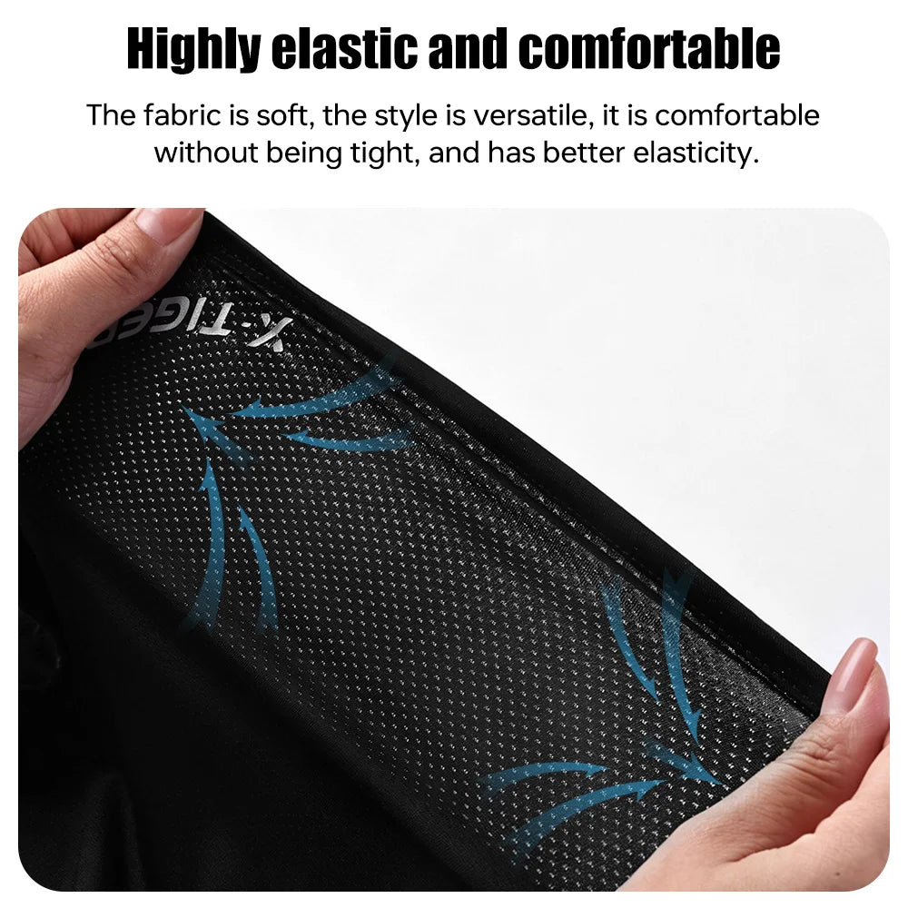 X-TIGER Summer Breathable Cycling Face Mask Outdoor Fishing UV protection Ice Silk Face Mask Unisex MTB Road Bike Mask Scarf Oasis Select