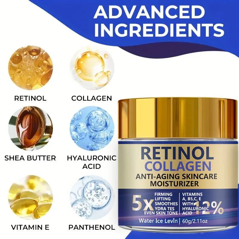 Retinol Collagen Hyaluronic Acid Anti-Aging Moisturizer 60g