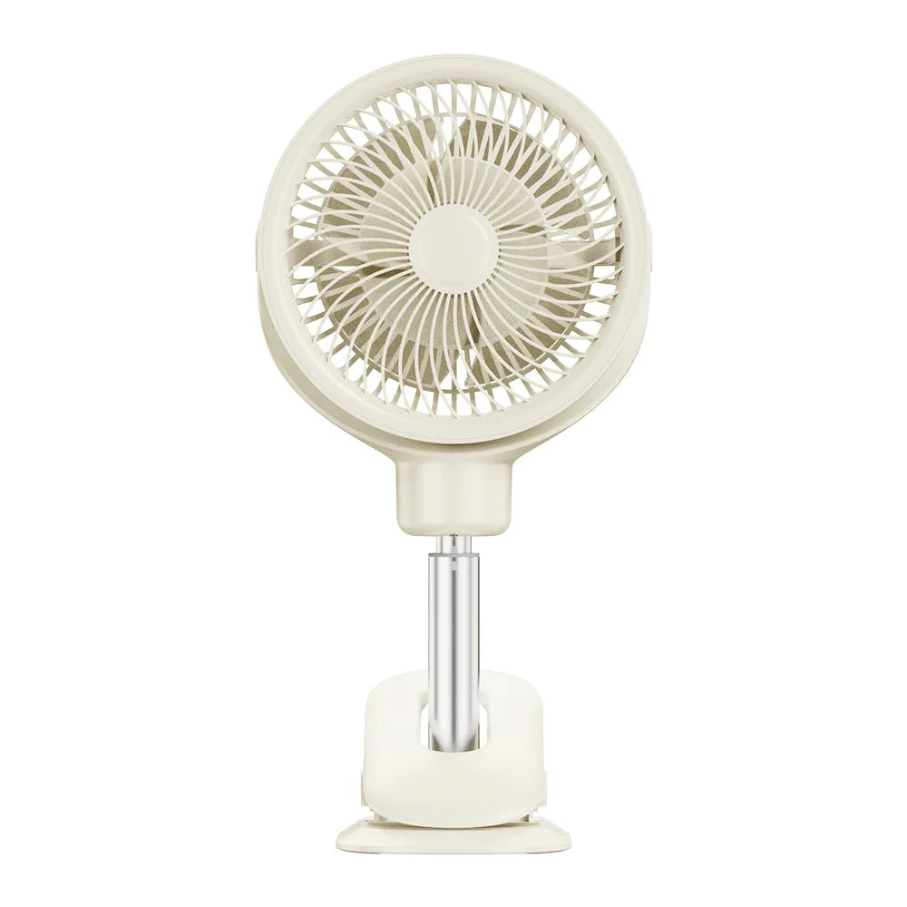 URGGU USB Clip Fan – Portable Telescopic Floor-Standing Desk Fan