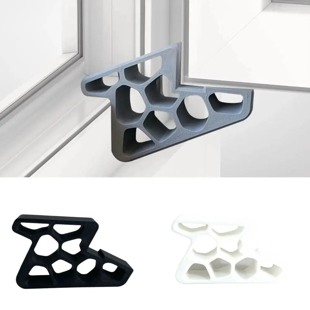 Multi-use Heavy-Duty Door Stopper Anti-Slip 3D Door Wedge Easy Installation Track Lock Stopper Balcony Doors Oasis Select