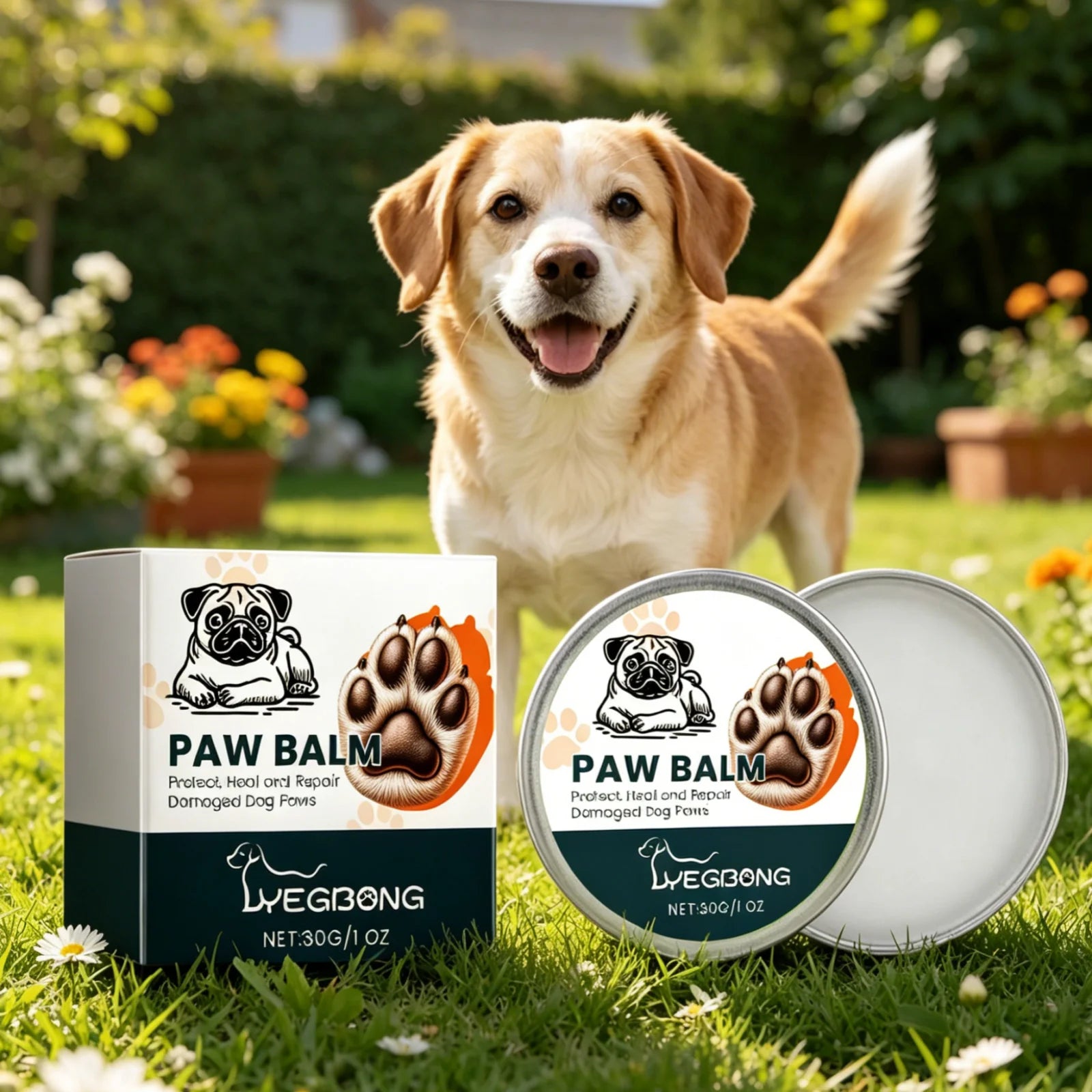 YEGBONG Dog Paw Balm – Shea Butter & Coconut Oil Moisturizer Dog Paw Balm Oasis Select