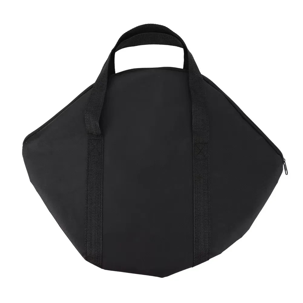 Baking Pan Storage Bag with Handle 600D Oxford Grilling Pan Pouch Wear-Resistant Waterproof 47x38cm Outdoor BBQ Tool for Kitchen Oasis Select black