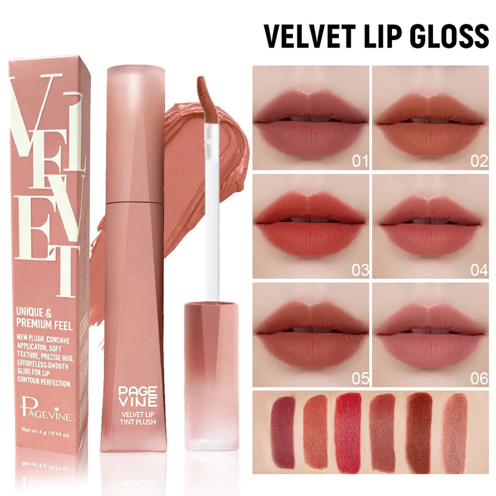 Velvet Matte Lip Mud Creamy Liquid Lipstick Smudge Proof Transfer Resistant Nude Red Brown Lip Gloss for Daily Makeup Oasis Select
