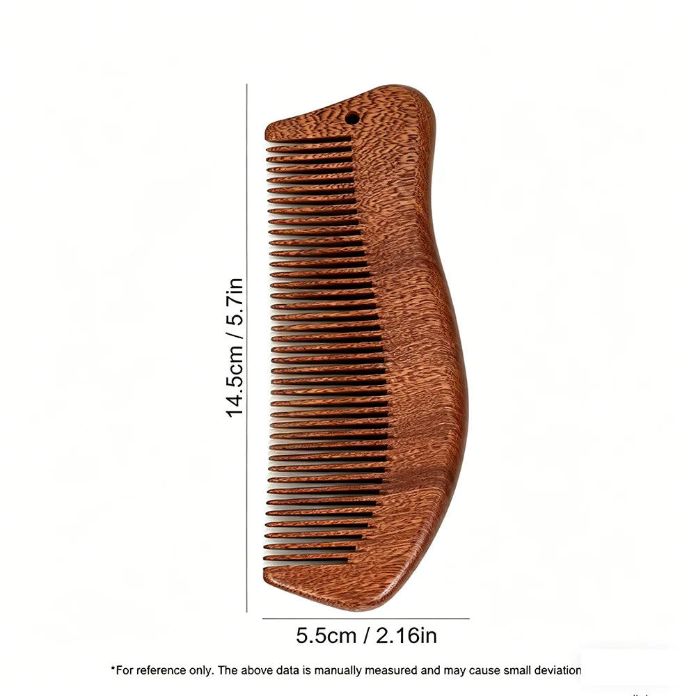 Natural Wood Comb Sandalwood Hair Comb Scalp Massage Combs Massage Anti-tangle Anti Static Hair Brush Hairdressing Styling Tools Oasis Select Wood