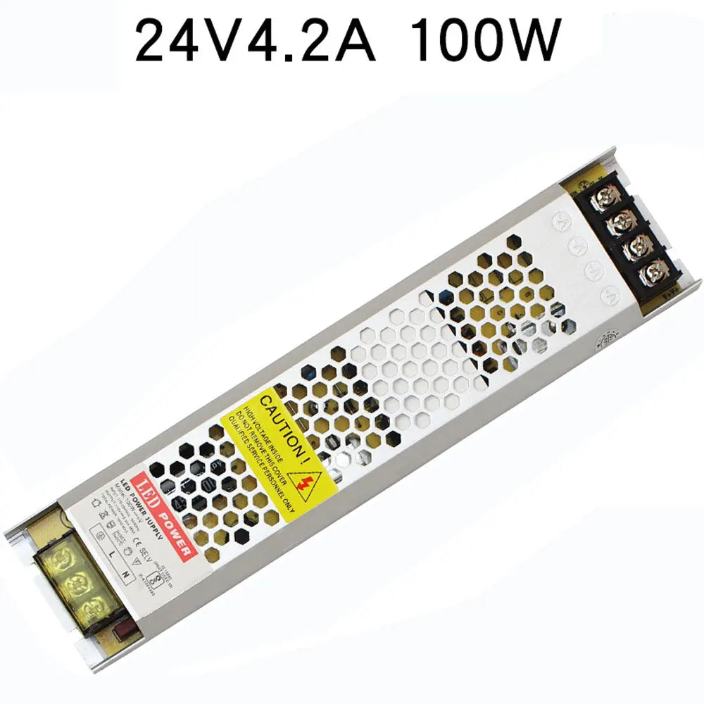 Switching Power Supply Transformers 220V AC DC Converter 12V Power Supply 24V 60W 150W 200W 300W 400W SMPS Led Driver Ultra Thin Oasis Select 24V4.2A 100W China Mainland 180V-265V