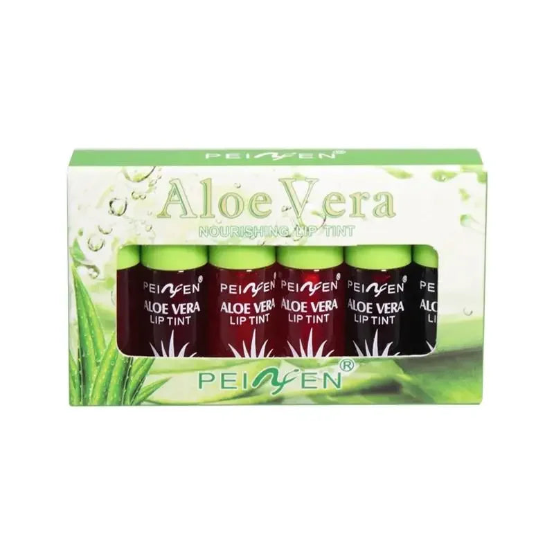 HANGENEE Mirror Lip Gloss Set – Aloe Tint, 6 Pcs | Waterproof