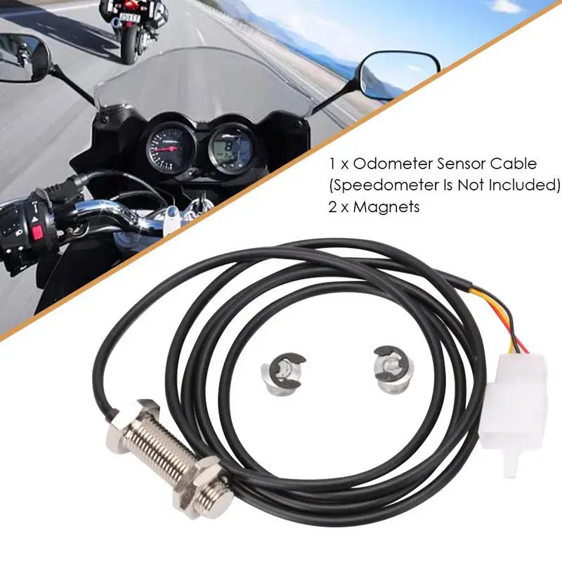 Motorcycle Speedometer Replacement Kit Durable Digital Odometer Sensor Cable Universal For Motorcycle Speedometer Replacement Ki Oasis Select