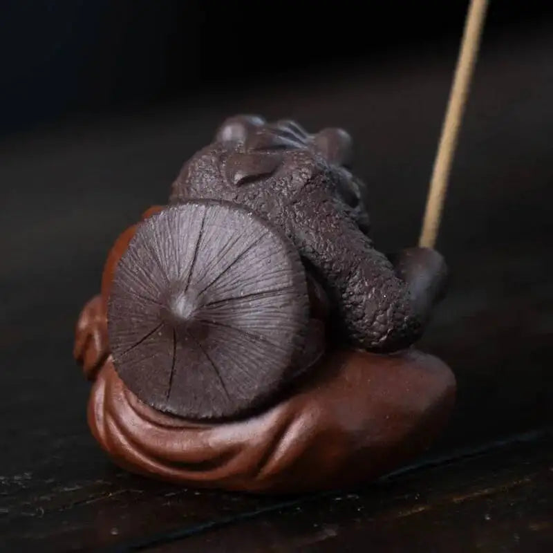 Mini Tea Pet Immortal Golden Incense Holder Ornament Tea Play Tea Ceremony Incense Stick Accessories Oasis Select