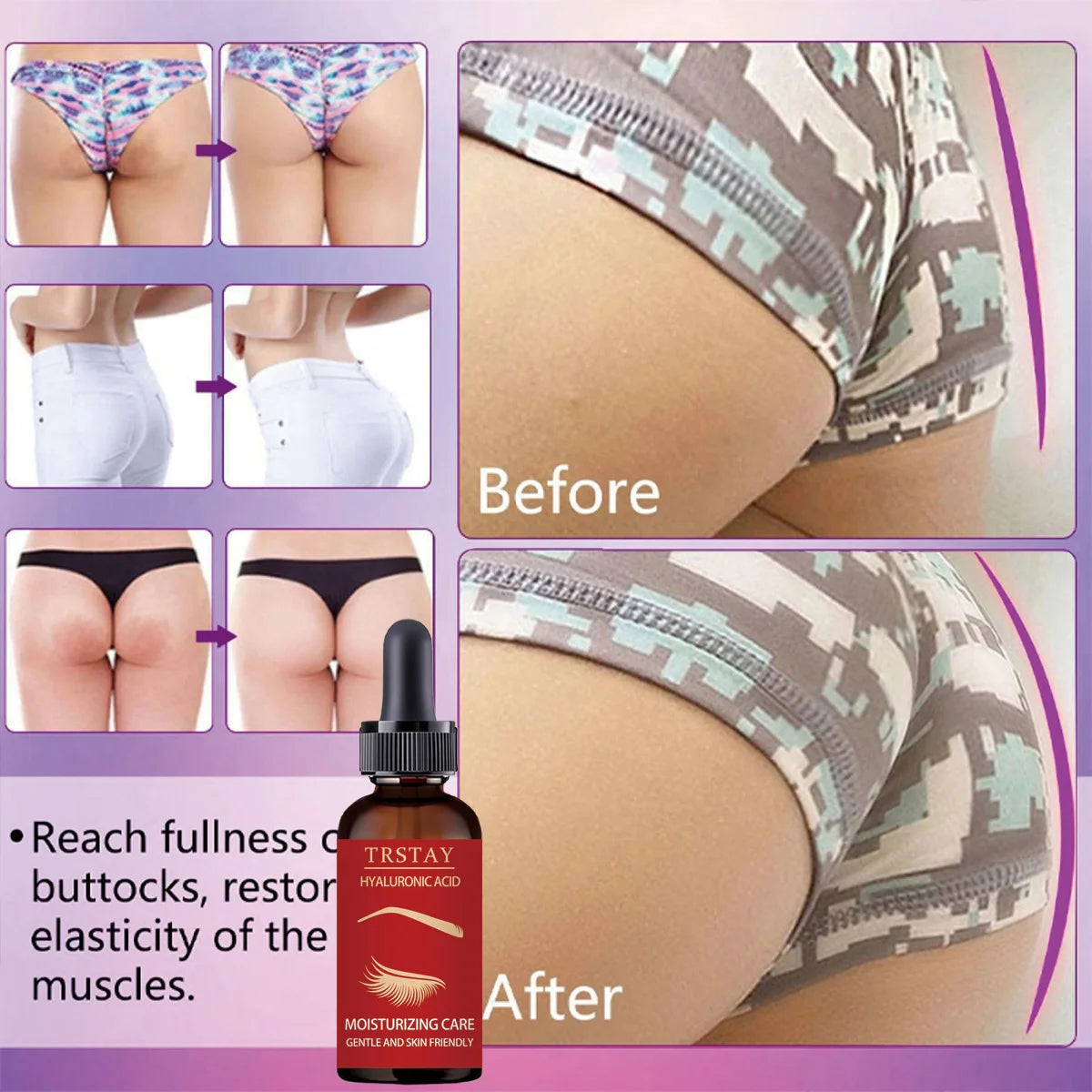 Firm Buttock Essential Oils Enlarge Breast Oil Cream Effective Lifting Firming Fast Growth Sexy Body Big Ass Oasis Select