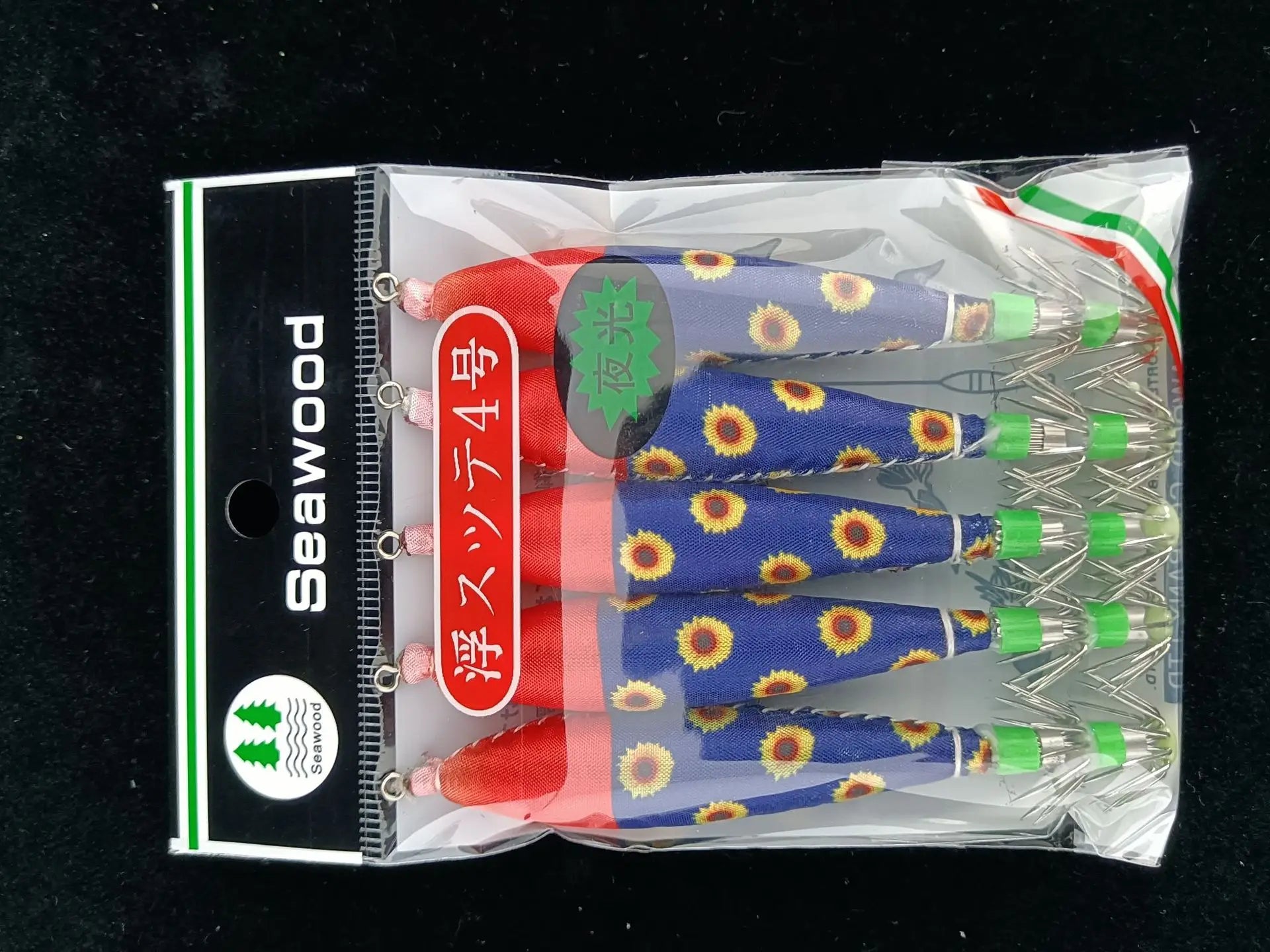5pcs multi-color strong luminous squid needle 4.0 # octopus hook squid needle lure bait Oasis Select 17