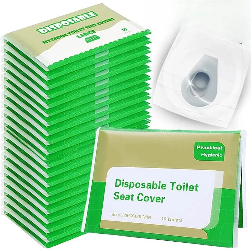 Travel Portable Disposable Toilet Seat Cover Water Soluble Degradable Waterproof Hotel Bathroom Toilet Mat Hygiene Supplies Oasis Select