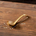 Japanese Handmade Coarse Pottery Soup Spoon Tablespoon Spoon Eating Spoon Ceramic Spoon Bowl Spoon Kitchen Tablewear Oasis Select Turns Silver-brown