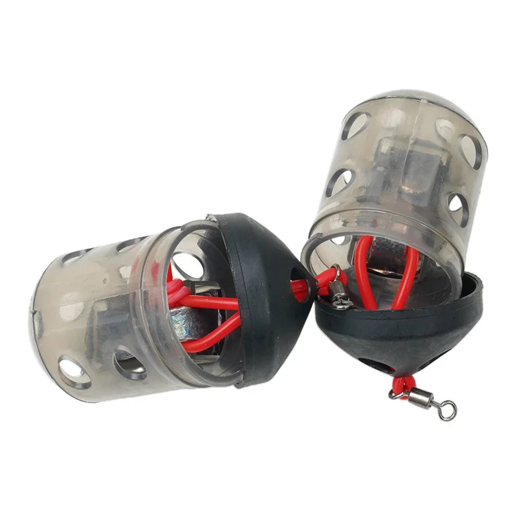 1/10PCS Cap Swim Feeders For Maggot Groundbait Fishing Accessories Outdoor Carp Fishing Tackle Tool Catfish Feeder Basket Oasis Select