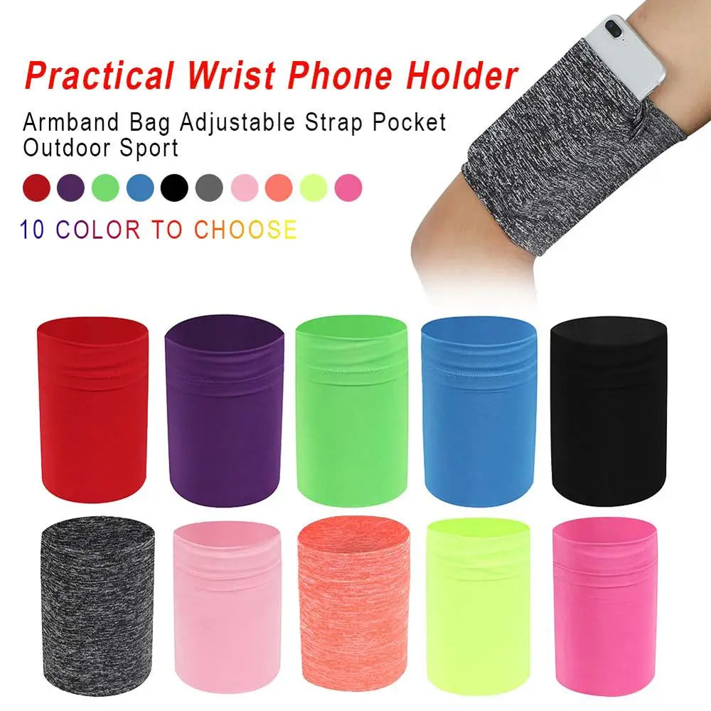 Wrist Arm Running Sport Bag Elastic Mobile Phone Armband Sports Pouch Fitness Running Gym Bags For Women Men Run Exercise Bag Oasis Select
