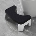 Toilet seat Thickened Home Bathroom Non-Slip Stool Ottoman Children Elderly Toilet Commode Bathroom Footstool Oasis Select Black