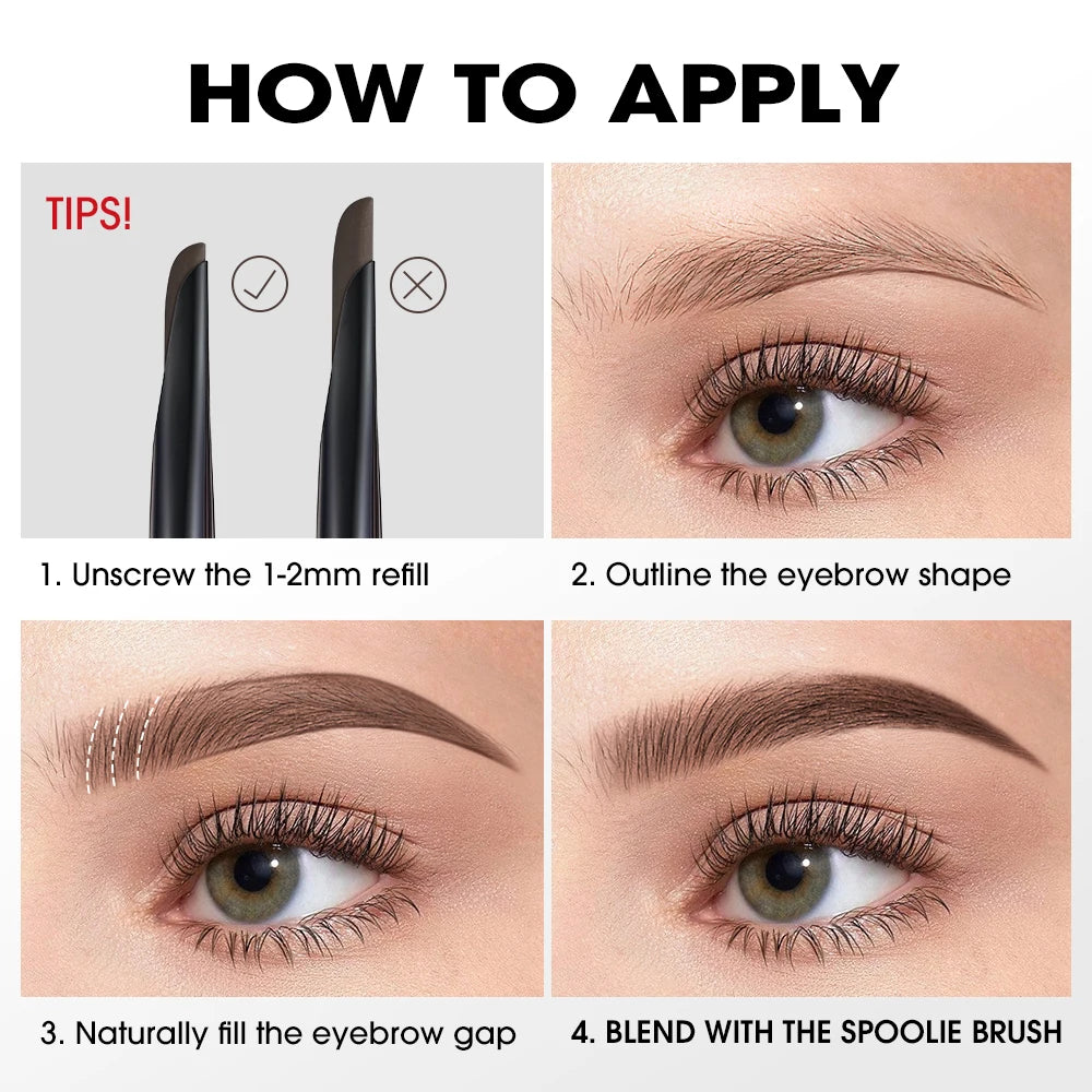 O.TWO.O Machete Eyebrow Pencil – Waterproof High Pigment