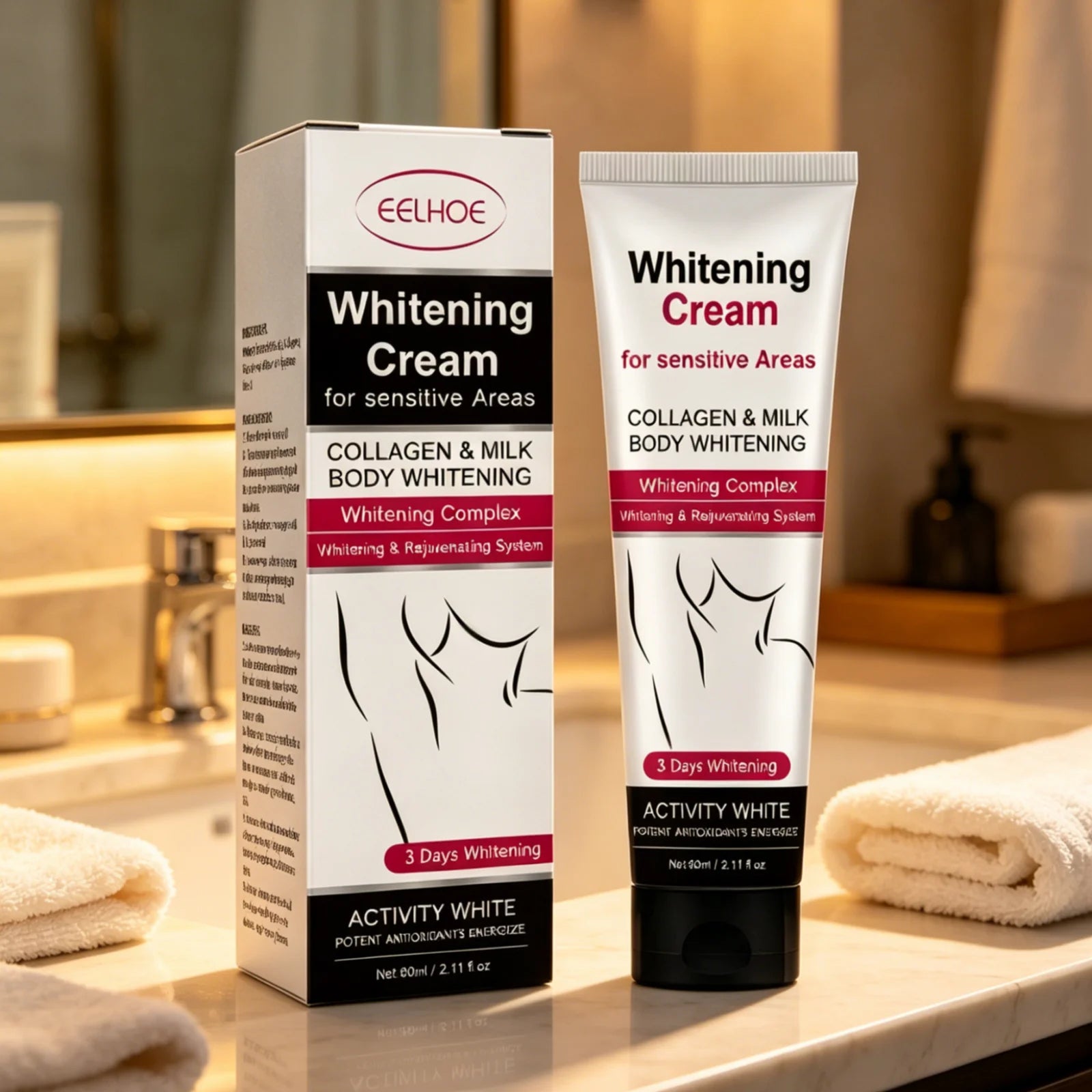 EELHOE Underarm Brightening Cream – Dark Armpit Repair 60ml Underarm Brightening Cream Oasis Select