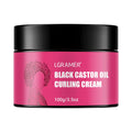 LGRAMÉR Black Castor Oil Curl Defining Cream Non-stick Hydrates & eliminates frizz, Hair-Smoothing Anti-Frizz Cream to Define Oasis Select 100g