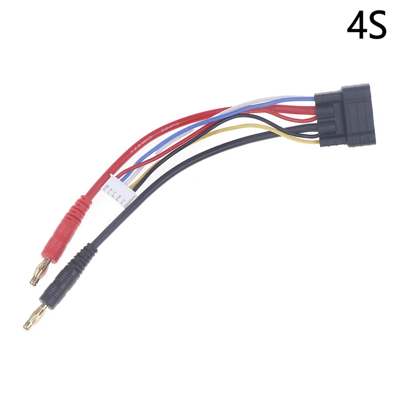 TRX ID Male Compatible Charger Lead 4S/3S/2S Lipo Battery Bullets Connector Charging Cable To 4mm Banana For TRX RC Car Oasis Select A3