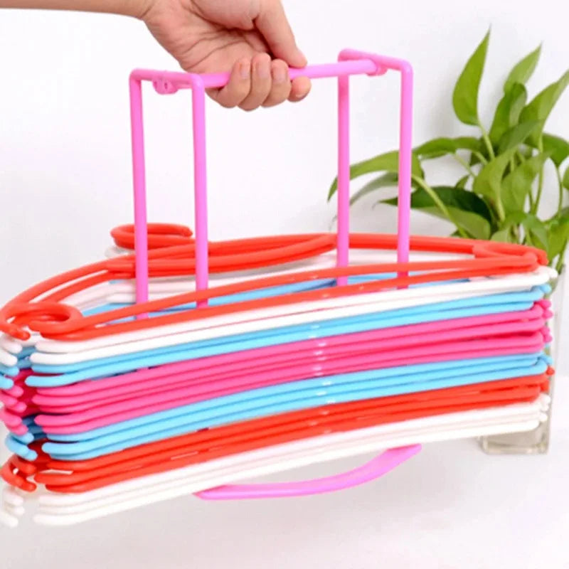 Hanger Organizer Stacker Rack for Closet & Laundry Room Hanger Storage Rack Oasis Select