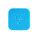 Silicone Licking Mat for Dogs Slow Feeder Bowl to Prevent Fast Eating Anxiety Relief and Mental Stimulation Interactive Toy Oasis Select W053-Blue
