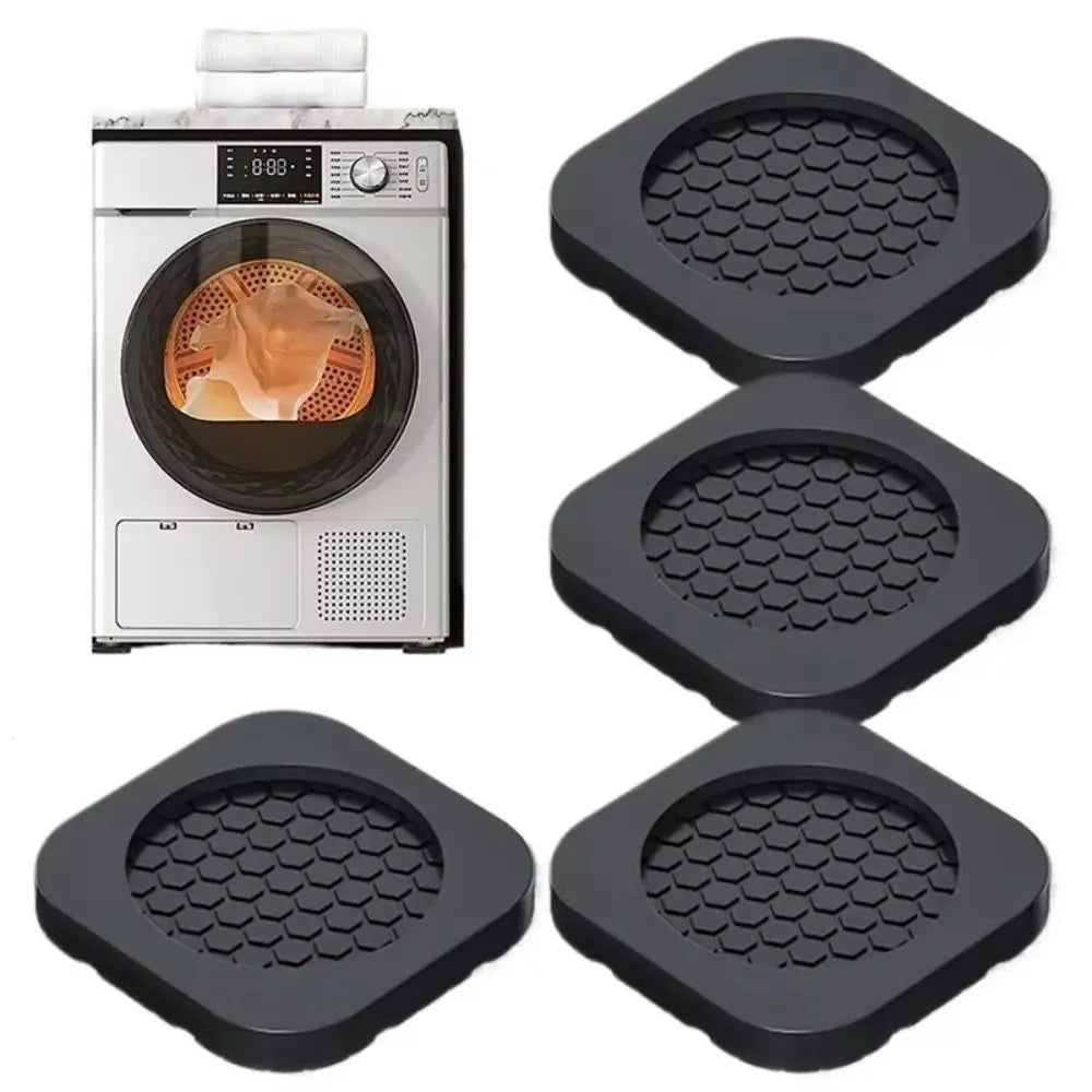 4Pcs Anti Slip Washer Anti Vibration Feet Pad Silent Dampers Heightening Washing Machine Foot Pad Shock-absorbing Oasis Select