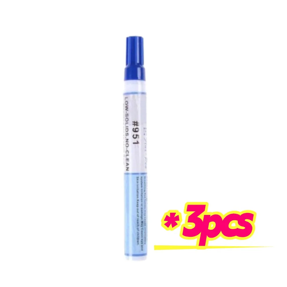 1/2/3pcs Soldering Flux Pen Low Solids No Clean For Solder Solar Cell Process Tool Oasis Select 3PCS