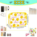 Football-themed PVC Toiletry Bag, Makeup Bag, Suitable for Men and Women, Transparent Travel Toiletries Storage Bag Makeup Bag Oasis Select Gold
