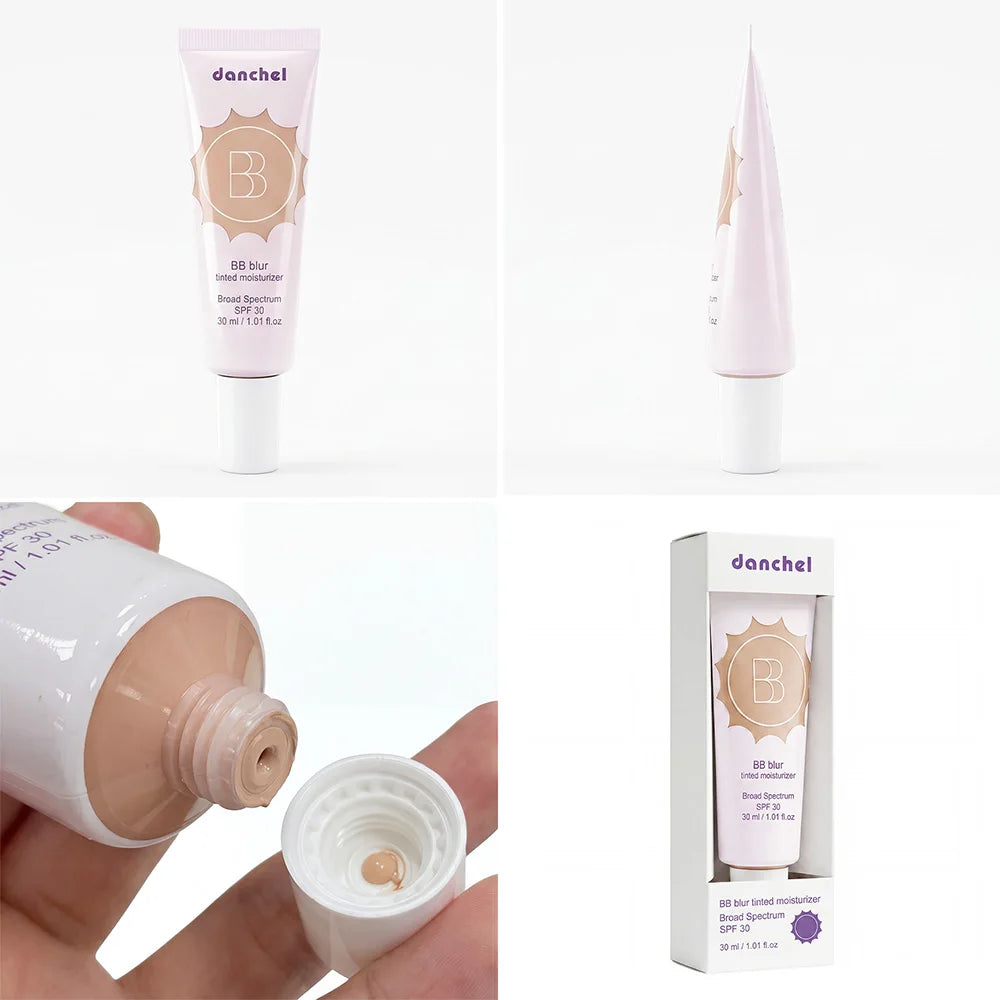 SPF30 BB Blur Tinted Moisturizer Medium Coverage Even Skin Tone Lightweight Sun Protection Face Makeup Oasis Select