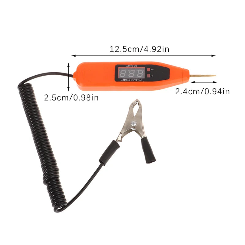5V-32V Auto Electrician Probe Instrument, AC Voltage Indicating Car Electrical Circuit Test Pen Oasis Select