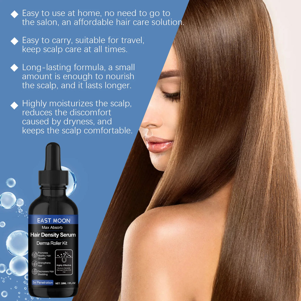 Hair Roller Kit with Nourishing Serum – Hydration & Strength Hair Serum Roller Kit Oasis Select