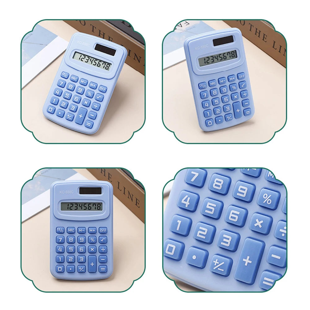 Portable Mini Calculator – 8-Digit LED, Macaron Colors