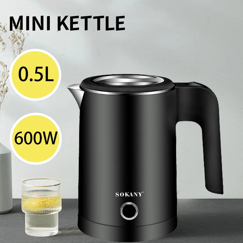 URGGU 500ml Portable Electric Kettle – Fast Boil Travel Kettle