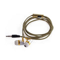 Universal In-ear Headset Braided Cord With Microphone 3.5mm Jack Bass Stereo Wired Control Sports Earphone For Smart Phone Oasis Select Yellow