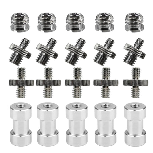 20Pcs 1/4" to 3/8" Screw Adapter Kit | Tripod & Flash Mount Camera Mount Adapter Oasis Select
