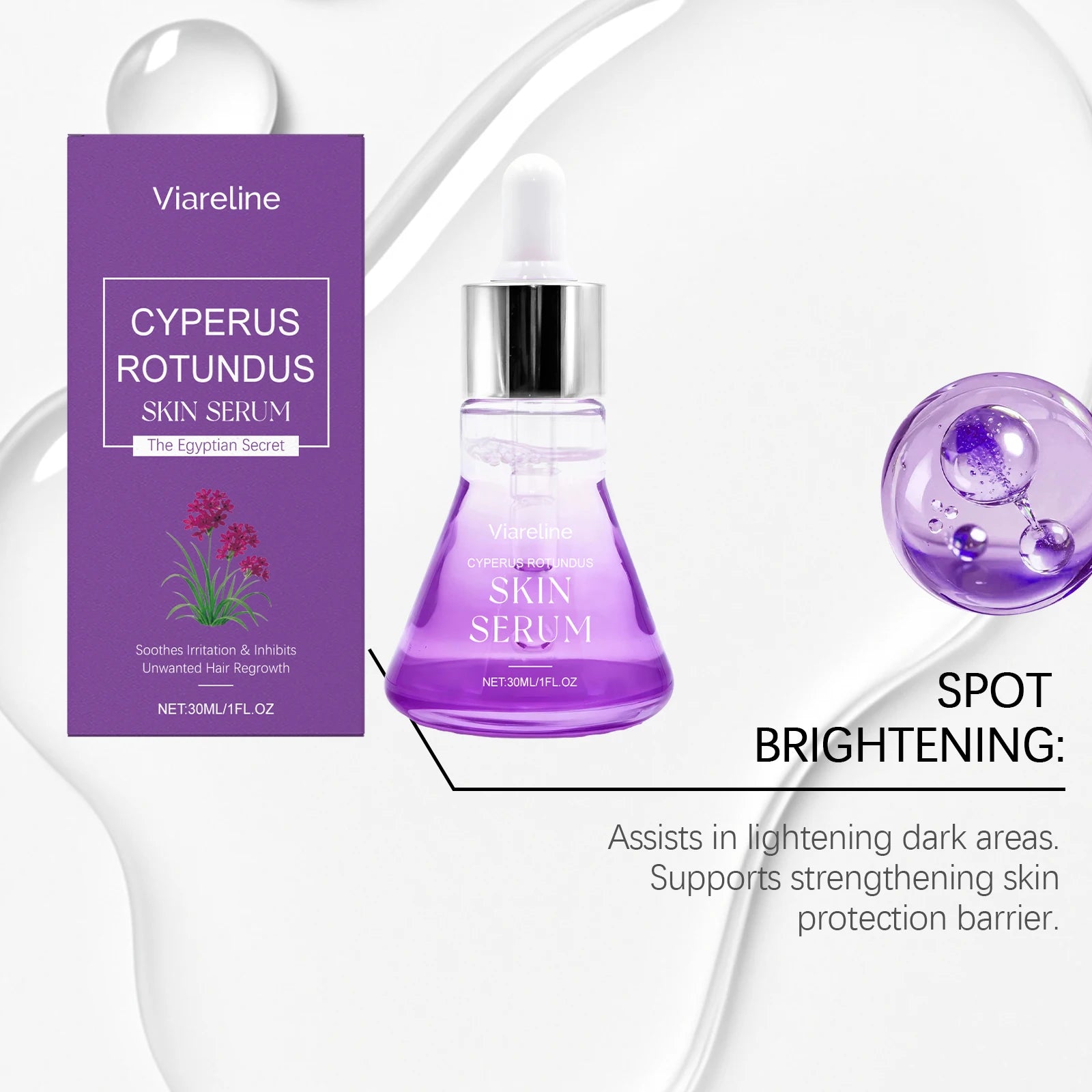 Post Hair Removal Serum Soothes Stimulation Inhibits Hair Regrowth Brighten Skin Tone No Irritating After Epilation Care Essence Oasis Select