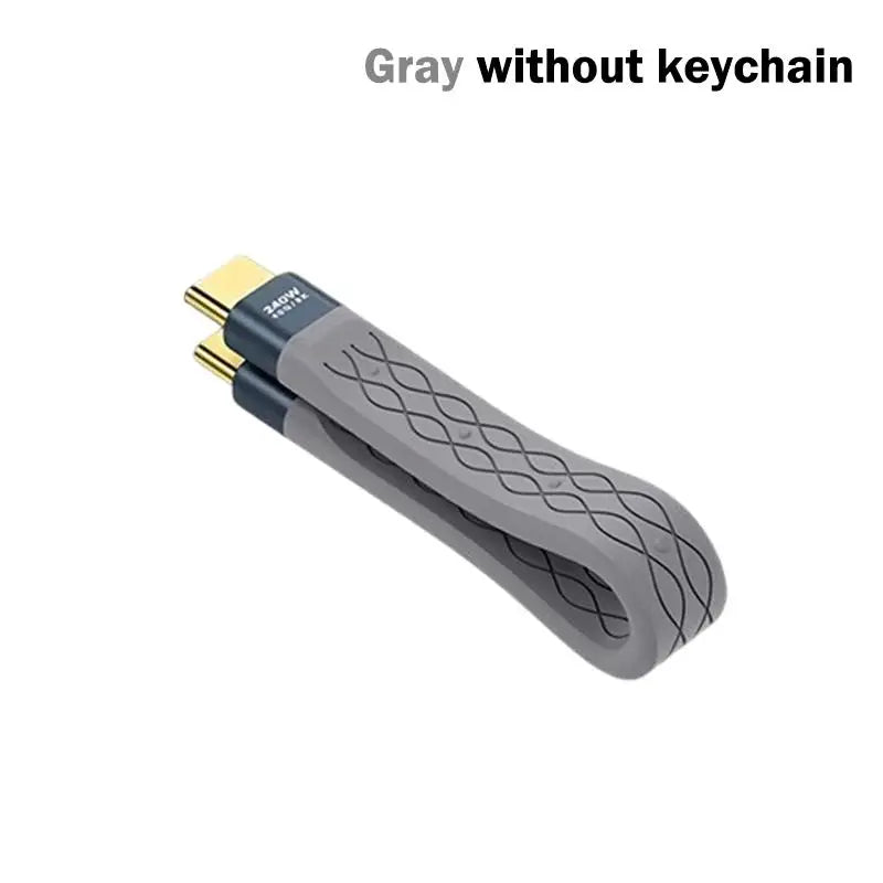 USB4 Cable PD240W Fast Charging Dual Type-C 40Gbps 8K Video Thunderbolt 4/3 Compatible Office Laptop Users Hot Sale New 2026 Oasis Select A2 without keychain