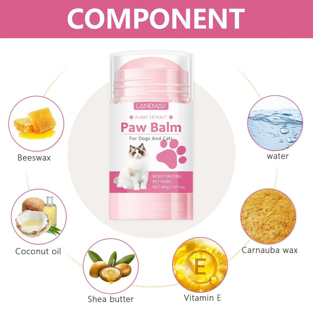 Pet Paw Cleaner & Moisturizing Balm for Cats & Dogs