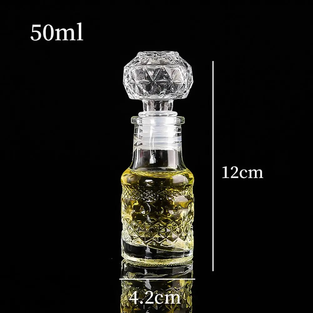 Mini Spirit Alcohol Liquor Bottle 50ml Transparent Glass Whiskey Decanter Handmade Diy Gift Bottles Perfume Glass Container Oasis Select 05 50ml