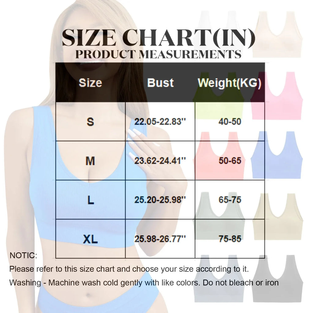 Women Sports Bra Top Push Up Fitness Yoga Bra Underwear Sport Tops for Women Breathable Running Vest Gym Wear Oasis Select