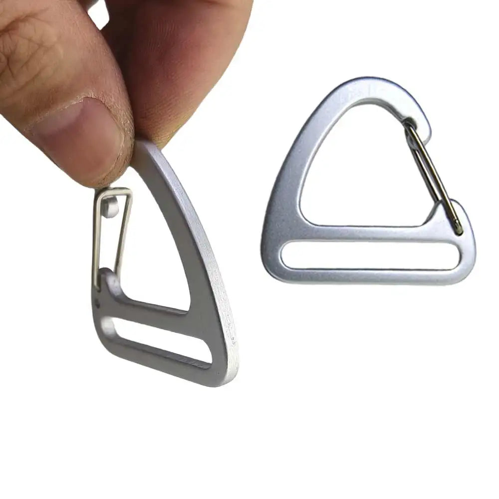 4pcs 25/32/38mm Aluminum Alloy Carabiner Triangle Clip Hook For Kayak Chair Webbing Strap Backpack Hanging Hardware Oasis Select