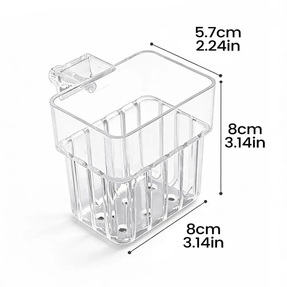 Transparent Hangable Pot Aquarium Plant Holder Aquarium Planter for Fish Tank Hydroponic System Indoor Cultivation Decorations Oasis Select Clear